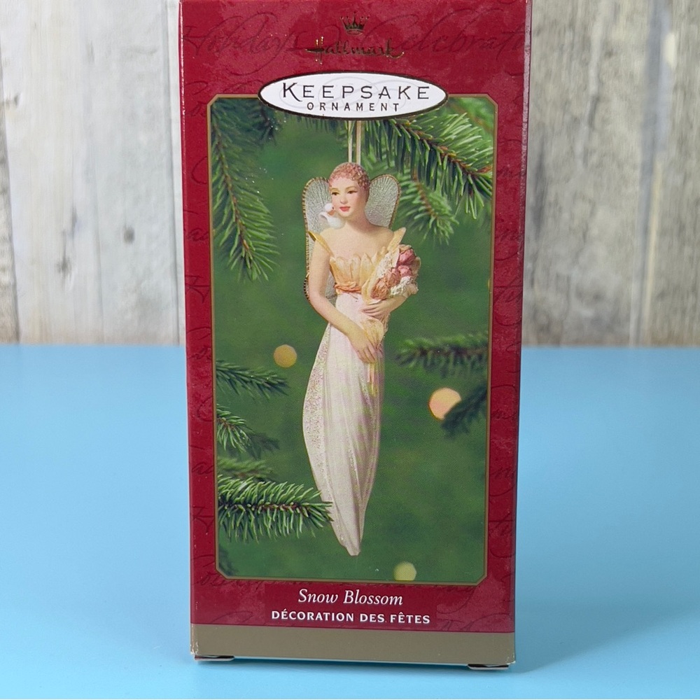 Hallmark Keepsake Ornament Snow Blossom Porcelain Dated 2001
